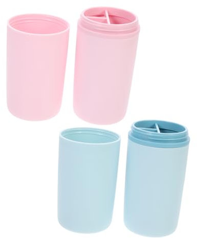 MOLUCKFU 2stücke Zahnbürstenetui Mit Mundwasserbecher Tragbare Zahnbürstenbox Für Reisen Langlebiges Material Praktischer Zahnbürstenhalter Für Draußen