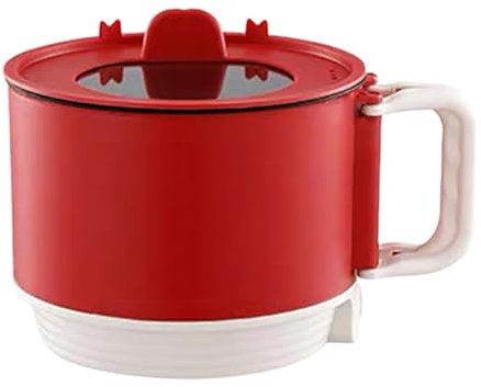 Potilla eléctrica pequeña: olla de cocción, olla de fideos instantáneos | Pot de perego eléctrica Poth Hot Pot, cocción de ramen eléctrica antiadherente, olla portátil de fabricante de fideos rápidos,