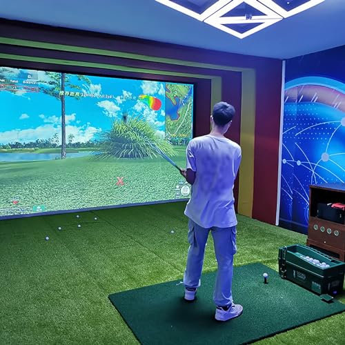 LXWKAI Large Golf Impact White Cloth,Golf Simulator Game Projection Screen,Home Beginners Series Large Projection Screen For Golf Training (300 * 400cm)