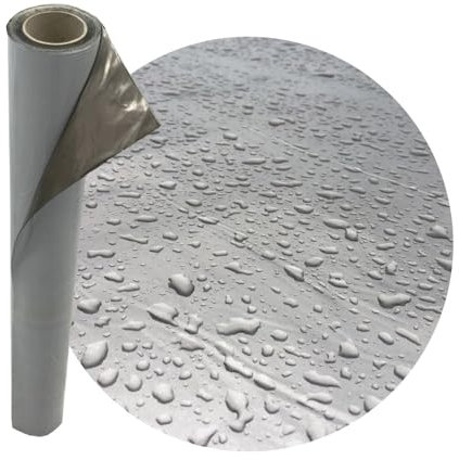 4 Home & Garden | KSK Aluminium Dachbahn Selbstklebend | Rolle 500x100cm / 5m² | 1,5mm Extra Stark | Gartenhaus Carport (KSK Dachbahn 5x1m)