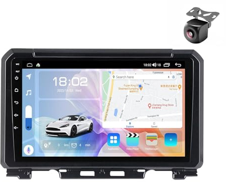 Android 14 Autoradio für Suzuki Jimny JB64 2018 2019 2020 GPS Navigation 9 Zoll Kapazitiver Touchscreen Auto Stereo Mit Lüfter Radio SWC FM RDS QLED BT5.0 Carplay Android Auto (M800S 8core 8+256G)