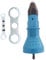 Rivet Drill Attachment, Rivet Gun Adapter with Hex Shank, Alloy Steel Electric Drill Attachment with 2 Wrenches for Riveting (Blue)