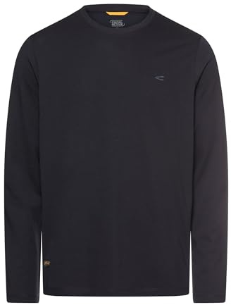 camel active Herren Langarmshirt mit Stretch Dunkelblau, Menswear-L