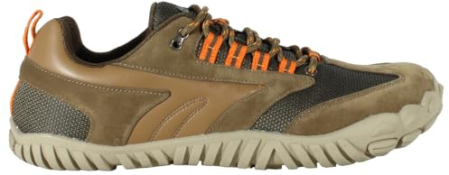 HI-TEC - Barefoot Men's Figaro Low WP Shoes | Barefoot Man Mountain, Hiking | Footwear Friendly, Comfortable, Minimalist | Lightweight, Breathable and Flexible, Brown, 9 UK