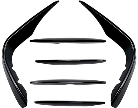 Frontspoiler Für Benz Für GLC Klasse X253 2016-2019 GLC250 260 300 350 43 Für AMG Auto Front Stoßstange Lip Splitter Spoiler Nebel Licht Trim Schwarz(6PCS Black)