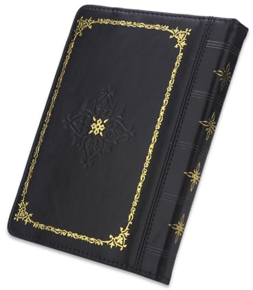 Berfea Universale Vintage Book Style Case per 6 pollici E-Reader, Custodia protettiva classica in pelle PU Folio per Kobo/Pocketbook/Tolino/Bookeen/Boox 6 pollici E-book