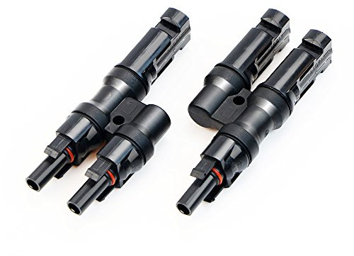 ALLPOWERS Branch Connectors MC4 Verbinder Y Verbinder in Paar MMF + FFM für Parallelschaltung zwischen Solarmodulen