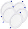 LED ATOMANT Pack 5x Downlight LED Panel Extraplano Redondo 220mm 20W, 1800 lumenes, Color Luz Neutra (4500K), Corte estandar 200mm, Driver incluido
