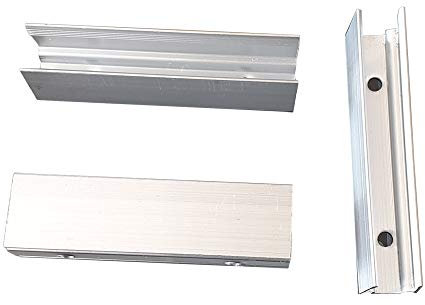 XUNATA Aluminium Montageclips und Schrauben für Neon LED Strip Schlauch Lichterschlauch (10, 10mm)