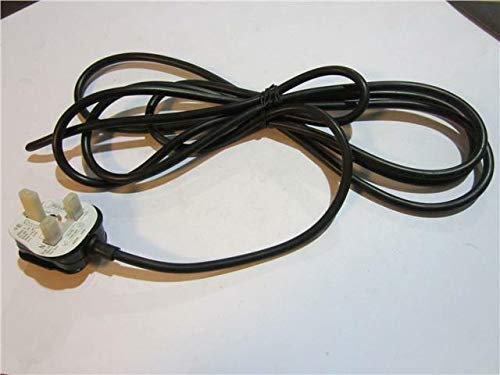 Replacement for 3M Long 2 Core Black Cable Lead Flex for Power Tool UK Moulded BS1363 13A Plug