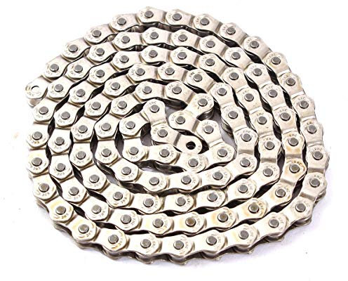 KHE KMC BMX Fixie Halflink Kette 1/2 x 1/8 CHROM SILBER 100 Glieder 360g + PIN