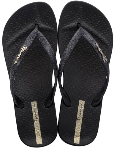 Ipanema Anat Lolita Fem Damen-Flip-Flops, Fällt Klein aus, Schwarz, 40 EU
