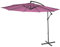 Mendler Parasol Acerra, parasol parasol, Ø 3m inclinable, polyester/acier 11kg - rouge lavande sans socle