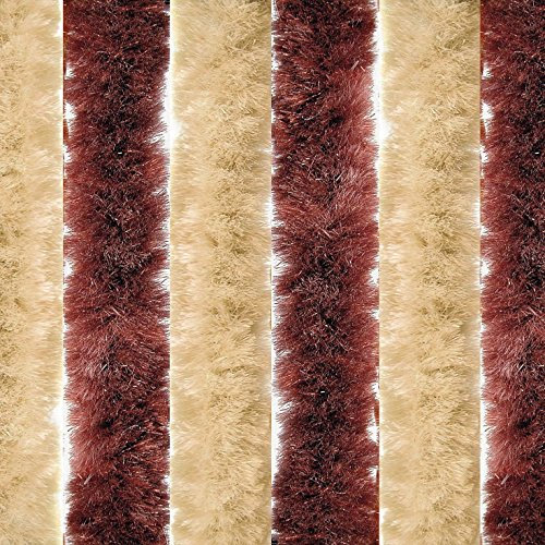 BERGER Blickdicht Flauschvorhang 56x185 | Chenille Türvorhang als Flauschvorhang Wohnwagen oder Flauschvorhang Wohnmobil | Flauschvorhang Insektenschutz für Balkontür, Sichtschutz, Raumteiler