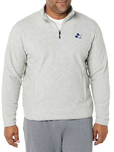 Amazon Essentials Disney | Marvel | Star Wars Giacche con Collo a Lupetto in Pile con Cerniera Corta Uomo, Happy Mickey, XL