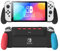 MEQI Grip-Schutzhülle kompatibel mit Nintendo Switch OLED-Modell, einzigartiges verbessertes Design mit 5 Spielschlitzen, bequemes und ergonomisches Griffschalter-Zubehör