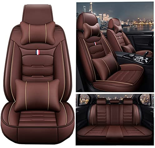 MCAHO Sitzbezüge Auto Autositzbezüge Universal Set für Toyota Yaris Cross SUV 2021 2022 2023, Allwetter Komfortabler Kunstleder Autositzbezug Auto Zubehör