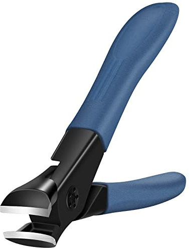 Nail Clippers for Thick Nails Start Makers Toenail Clippers Wide Jaw Nail Cutter Heavy Duty Nail Clipper Sharp Curved Toe Nail Clippers for Men and Women, Blue