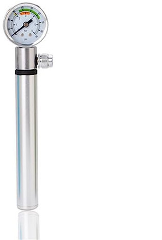 Pompe d'amortisseur haute pression for VTT, pompe à air d'amortisseur for suspension de fourche et de vélo arrière, avec manomètre (max 210 PSI), compatible avec les valves de pneu Schrader et Presta