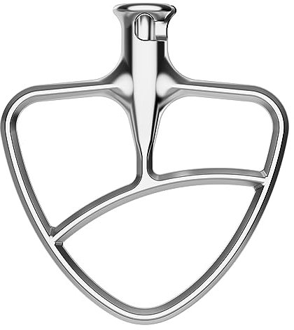 GVODE Sbattitore in Acciaio Inox per Kitchenaid, Accessorio per Gancio con Testa Inclinabile per Kitchen Aid, Adatto per Ciotole da 4,5 a 5 Quarti, Lavabile in Lavastoviglie