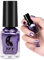 Metallic Nail Polish Mirror Nail Varnish,Quick Drying Metal Effect Nail Art Polish, Purple Plating Metallic Nail Polish No UV Needed, Magic Mirror Gel Nail Polish For Chrome Nail (8-Purple)