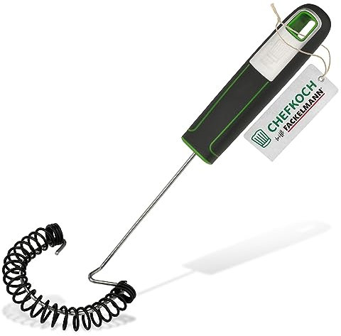 Chefkoch Batidora de varillas Premium - Perfecta para batir claras de huevo, nata y co - Alambres de acero inoxidable recubiertos de silicona también para ollas recubiertas - Longitud 26 cm