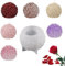 6 Stück Rosenkugel Kerzenform Silikon, Rosen Blumen Kerzenformen zum Gießen 3D Blume Kerzengießformen DIY Kerzen Silikonform Fondant Kuchenformen für Duftkerze Valentinstag Dekorative Ornamente