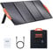 VEVOR Panel Solar Monocristalino Portátil Cargador Solar Plegable 120 W ETFE Panel Solar de Eficiencia del 23% con Tipo C, CC 18 V, Puerto USB QC3.0, IP67 a Prueba de Agua para el Hogar, Fuera de Red