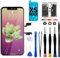 Brinonac LCD Écran pour iPhone XS Max, Ensemble de Réparation d'Assemblage Complet d'Écran LCD 6,5 Pouces, Kit de Réparation de l'Écran Tactile Avant + Protecteur d'Écran en Verre Trempé