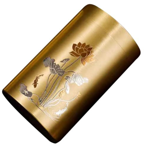 COLLBATH Edelstahl Teedose mit Deckel Luftdichter Teespeicher für Lose Tees Tragbare Stilvolle Aufbewahrung für Teeliebhaber Einmachgläser Geeignet