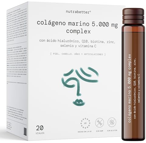 Collagene marino idrolizzato da bere AQUACOL® 5.000 mg |+ Acido ialuronico 200 mg + Q10 |Collagene liquido da bere |+ Vitamina C, Biotina, Selenio, Zinco e Acai |Articolazioni, pelle, capelli e unghie
