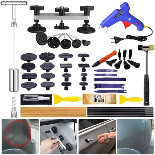 Manelord Tirabolli per Carrozzeria,Ventosa Carrozzeria Car per Kit Riparazione di Danni alla Grandine e Rimozione di Ammaccature di Levabolli