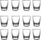 12 Verres à Shot en Verre, Verre à vin En Forme D'œuf, Verre dur, Avec Fond épais, Résistant au Lave Vaisselle, Verres à Shot Transparents, pour les Fêtes, les Clubs, les Bars, les Boissons