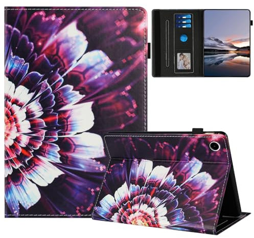 Mldjomid Custodia Compatibile per Huawei Matepad T10 9.7/ T10s 10.1 PU Pelle Tablet Case Protettiva Cover con Stand Compatibile con Huawei Matepad T10 9.7/T10s 10.1 2020 Custodia- Fiori Colorati