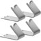 Yardenfun 4pcs Refrigerator Replacement Magnetic Hooks Fridge Accessory Freezer Shelf Clips for Fridge Freezer Easy Install Shelf Clip Support