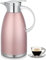 18/8 Edelstahl (304) Isolierkanne 2,3 Liter - Doppelwandig Vakuumisoliert für Heiße & Kalte Getränke, Büro, Zuhause & Outdoor (Rosa)