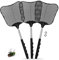 3 Piezas Matamoscas Extensible,Matamoscas Telescópico Manual,Matamoscas con Mango Telescópico Robusto y Duradero,matamoscas manual,para Interior y Exterior,para Moscas y Mosquitos,Negro