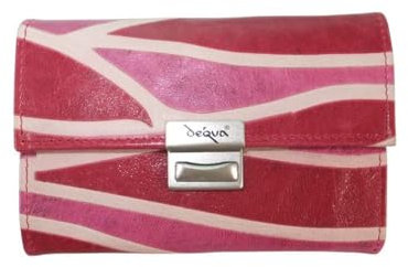 déqua G7 Unikat Geldbörse Kroko rot-pink