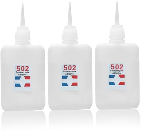 502-Kleber, 3er-Pack, schnell trocknender, starker Klebstoff – für Kunststoff, Holz, Metall, Keramik, Leder, Kunsthandwerk, 50 g