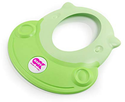 OKBABY Hippo Visiera Proteggi Occhi, Cappello da Doccia per il Bagnetto del Bambino, 8-36 Mesi, Verde