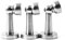 3 x Butée de Porte Magnétique Aimantée en Acier Inoxydable pour Porte Fixation