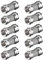 PerfectHD 10 Stück SAT-Kabel Verlängerung F-Verbinder Adapter F-Stecker Steckverbinder Koax
