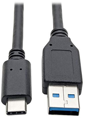 Tripp Lite USB C to USB A Cable, USB 3.1 Gen 1, Male to Male, Black, 6-ft. (U428-006)