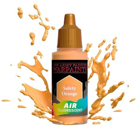 The Army Painter | Air | Safety Orange | 18ml Acrylic Airbrush Paint for Miniatures