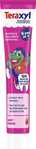 Teraxyl Dentifrice pour Dents pour 6 Ans et Junior/Enfant, Goût Fraise Extrait, 75 ml