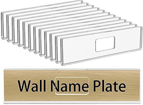 Niubee - Placas de pared acrílicas (5,1 x 20,3 cm, 12 unidades)