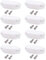 CalPalmy (4 Pairs Magnetic Baggage Door Catch and Holder Kit - White RV Storage Door Latch Perfect Alternative for Plastic Spring Clips for Use in Campers and Motor Homes