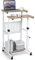 COSTWAY Scrivania per Computer, Scrivania Regolabile in Altezza con Ruote Bloccabile, Scrivania Porta PC per Ufficio e Casa, 53 x 55 x 97,8 cm