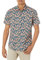 Amazon Essentials Chemise Imprimée à Manches Courtes Coupe Régulière Homme, Bleu Marine Pêche Imprimé Ananas, M