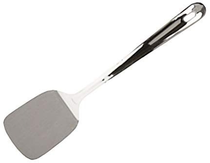 Sleek Chrome Finish Stainless Steel Turner - 22.5 x 7.5cm (1 Pc.) - Lightweight & Durable Material - Perfect for Flipping and Serving with Style